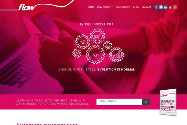 Flow theme site design template sample