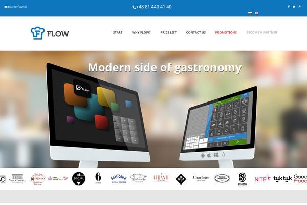 Flow theme site design template sample