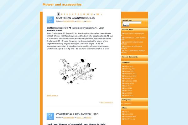 Orangelight theme site design template sample
