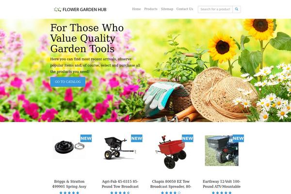 flowergardenhub.com site used Themea7