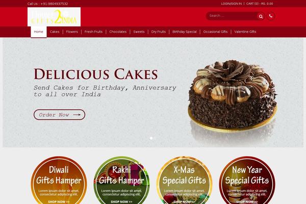 Flower theme site design template sample