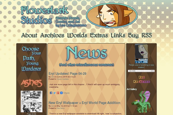 ComicPress theme site design template sample