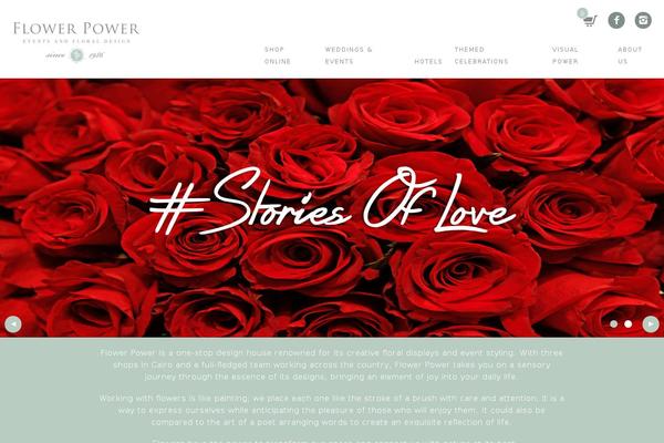 Flower theme site design template sample