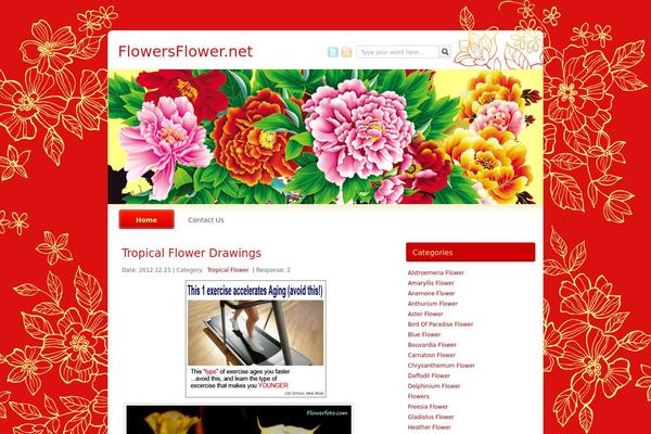 flowersflower.net site used China Red