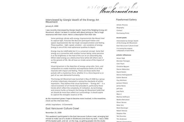 flowformed.com site used Basic2col-20