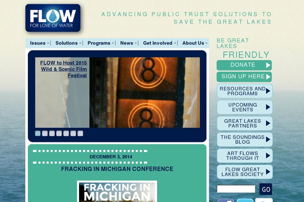 Flow theme site design template sample