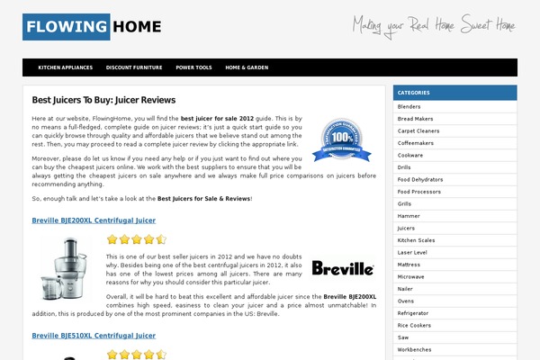 flowinghome.com site used Rendermagazine