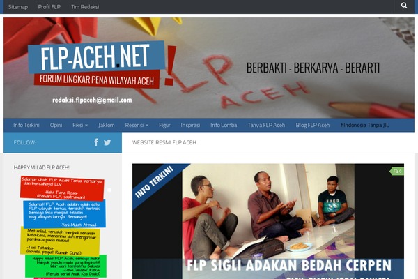 Hueman theme site design template sample