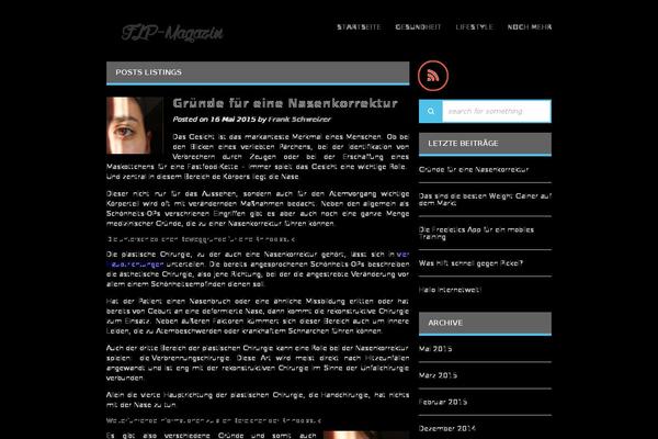 Minimagazine theme site design template sample