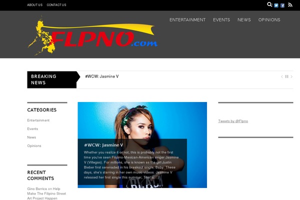 Magazine theme site design template sample