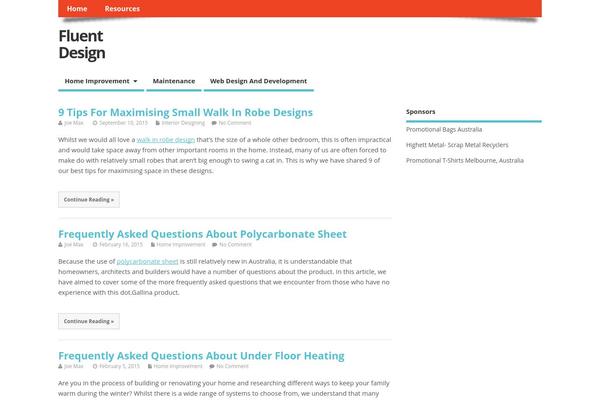 MesoColumn theme site design template sample