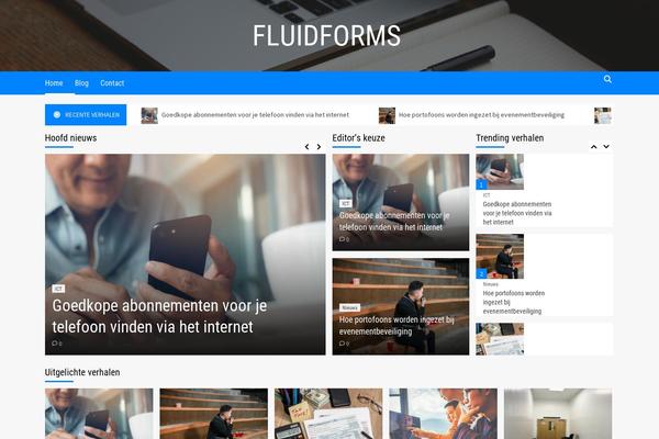 Daily Newscast theme site design template sample