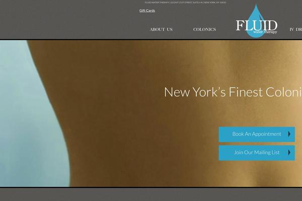 Fluid theme site design template sample