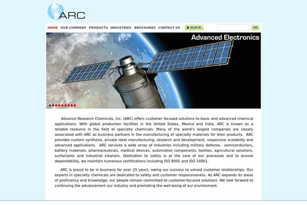 Arc theme site design template sample