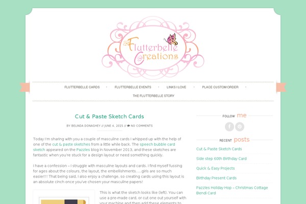 Sugar and Spice theme site design template sample