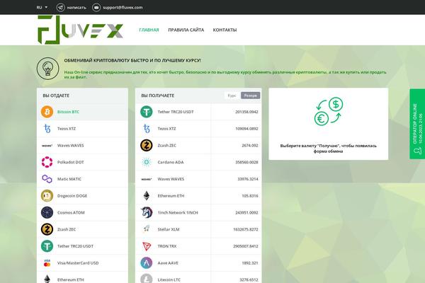 fluvex.com site used Exchanger