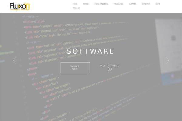 Visia theme site design template sample