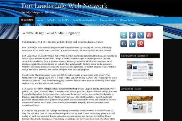 Site using Social Connect Widget plugin