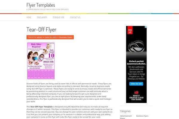 Patus theme site design template sample