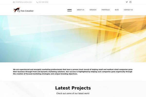 Shadow theme site design template sample