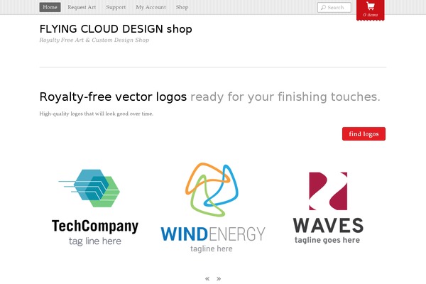 Minshop theme site design template sample