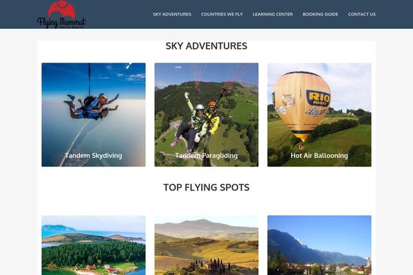 flyingmammut.com site used Adventure-tours