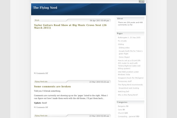 Shadedgrey theme site design template sample