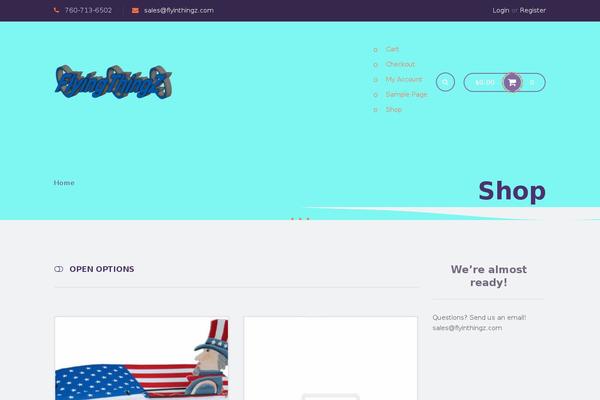 Rocket theme site design template sample