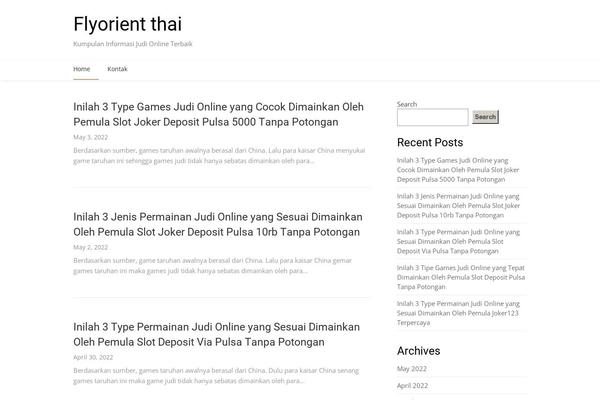 flyorientthai.com site used Feather Magazine