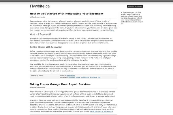 Site using Article Directory plugin