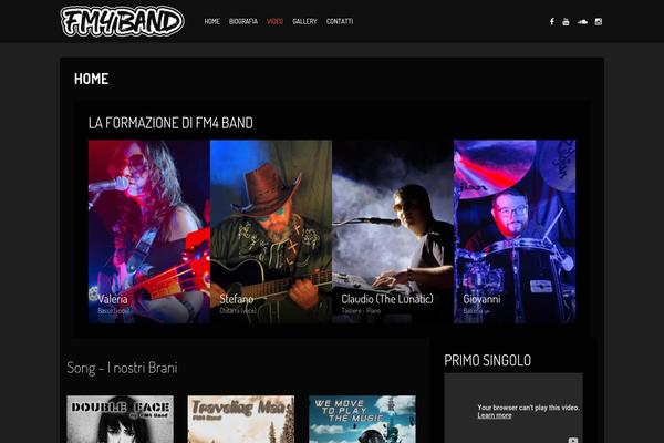 Vocal theme site design template sample