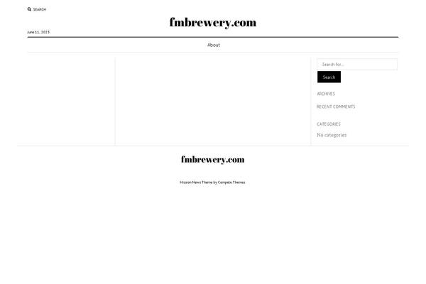 Mission News theme site design template sample