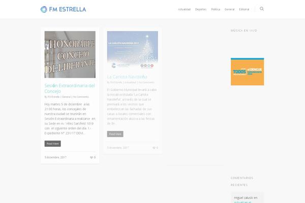 Site using Salient-social plugin