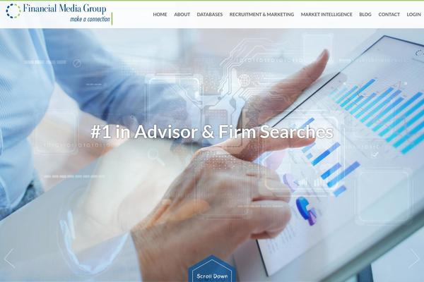 Advisor theme site design template sample