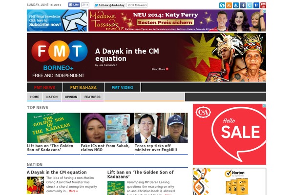 Magazine Premium theme site design template sample