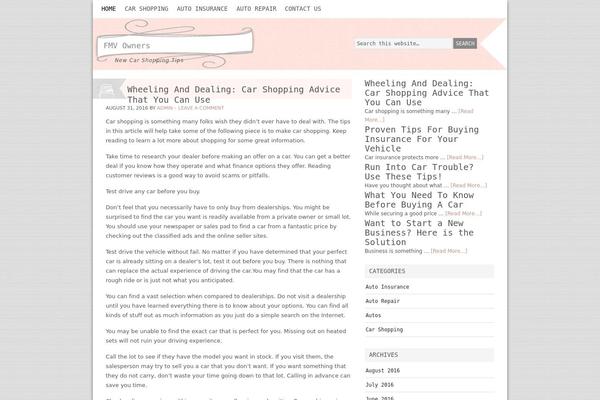 Blissful theme site design template sample
