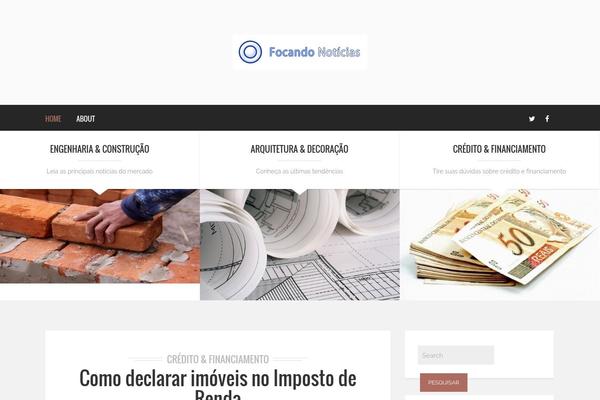 JustWrite theme site design template sample