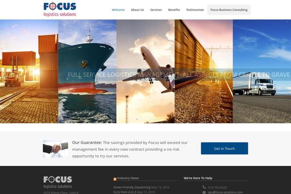 Total theme site design template sample