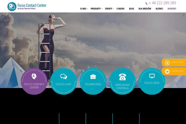 Focus theme site design template sample