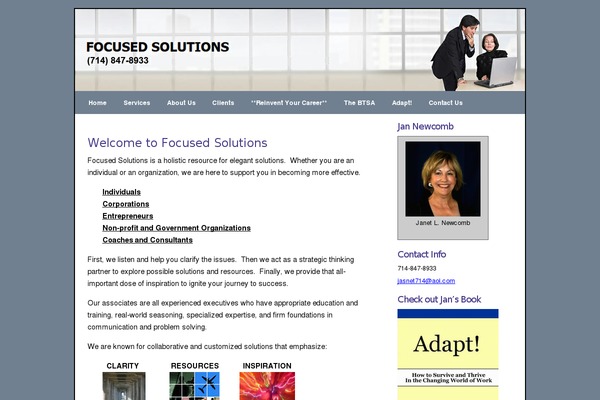 focusedcoach.com site used Wptclassic