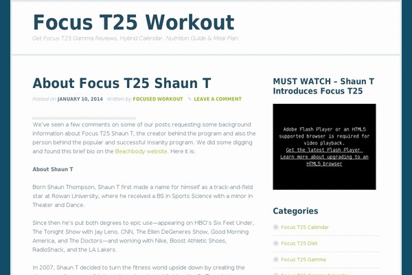 Focus Pro theme site design template sample