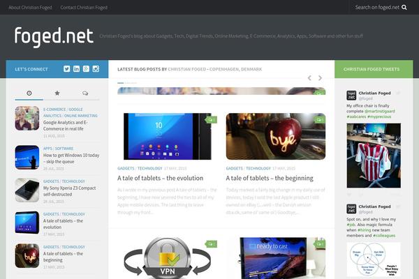 Hueman theme site design template sample