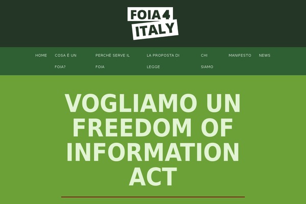 foia4italy.it site used Legislator