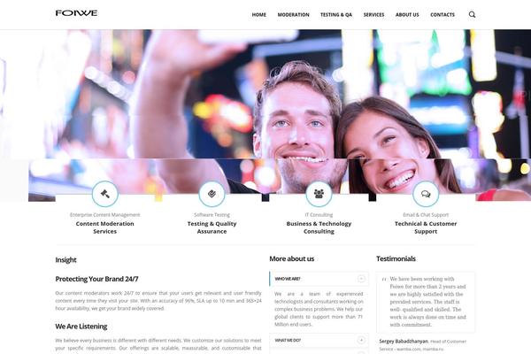Sentinel theme site design template sample