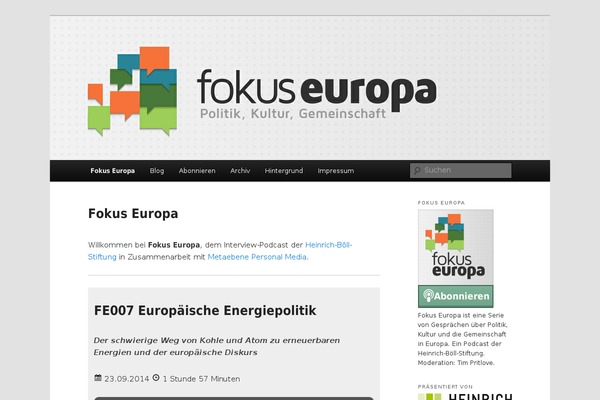 Site using Podlove Podcast Publisher plugin
