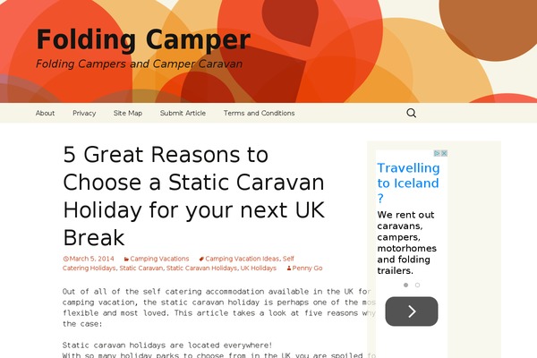 Travel Blogger theme site design template sample