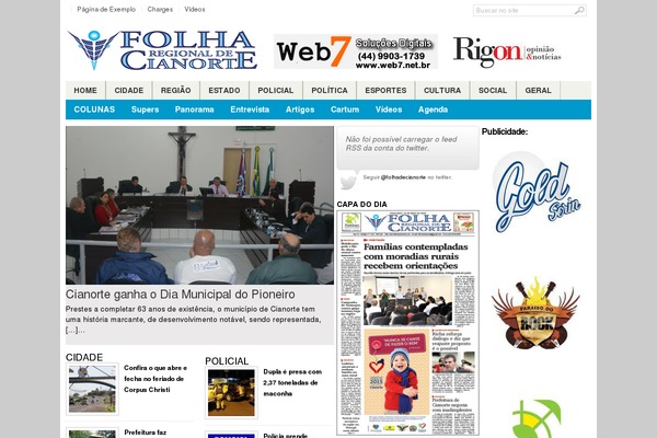 folhadecianorte.com site used Linepress