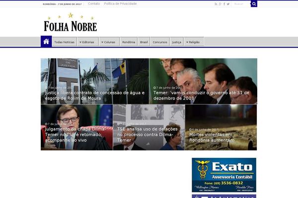 folhanobre.com.br site used JNews