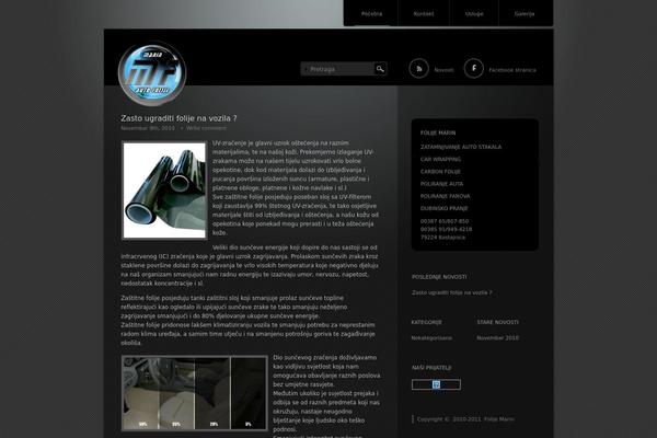 Piano Black theme site design template sample