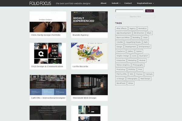 foliofocus.com site used Inspirationfuse